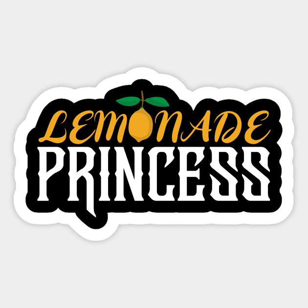 Lemonade Princess Lemonade Stand Sticker by TheBestHumorApparel